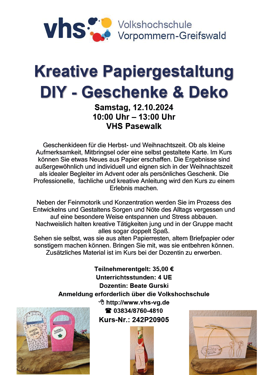 Bild für Kreative Papiergestaltung DIY – Geschenke & Deko